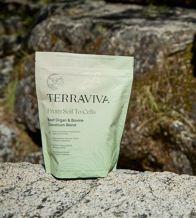 Terraviva Health Grass-Fed Beef Organ & Bovine Colostrum Supplement Powder